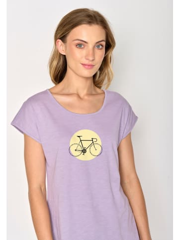 GreenBomb T-Shirt Bike Motto in Lila