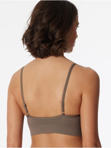 Schiesser Bustier Seamless Matt in taupe