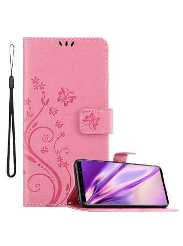 cadorabo Hülle für Samsung Galaxy S9 PLUS Blumen Design in FLORAL ROSA