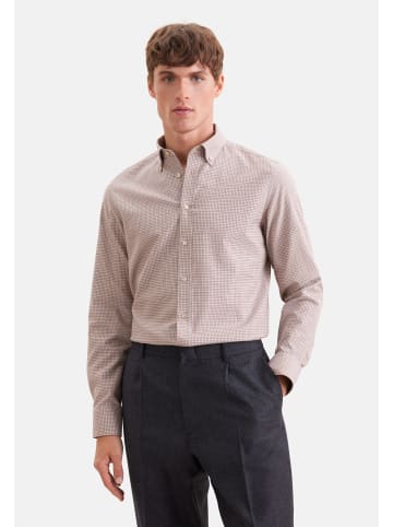 Flanellhemd Slim in Beige