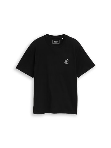 TOM TAILOR Denim T-Shirt in schwarz