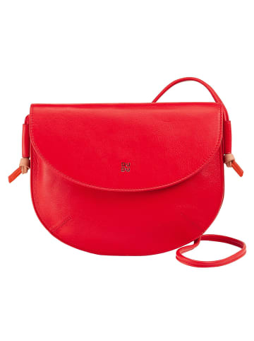 DuDu Skye Umhängetasche Leder 21 cm in red flame