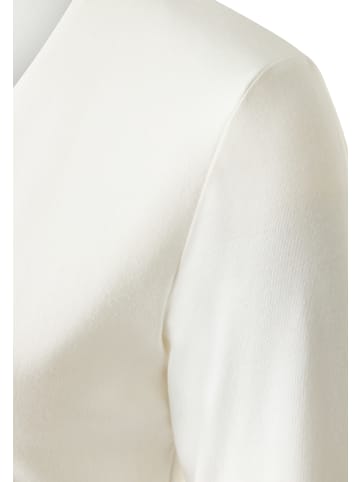 More & More schmales Basic Longsleeve in offwhite