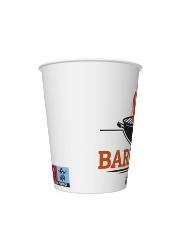 Wisam® BBQ Party Barbecue-Pappbecher 8 Stk. 250 ml