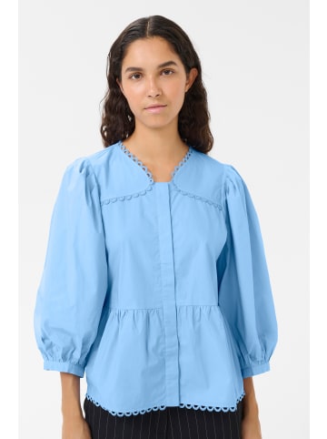 Karen By Simonsen Kurzarm-Bluse KBAnnabelle Peplum fit in Della Robbia Blue