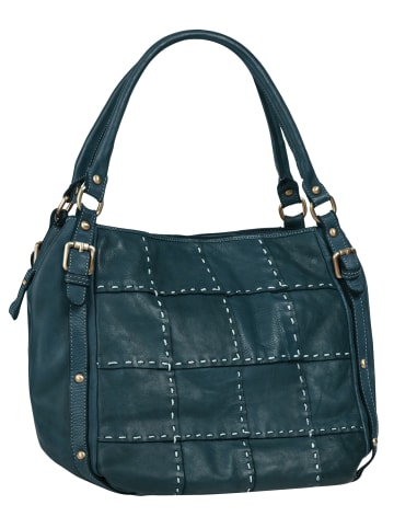 Samantha Look Shopper echt Leder in blau