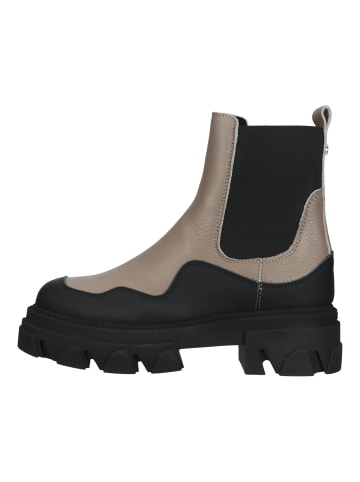 Stiefelette Beige/Schwarz