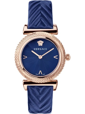Versace Analoguhr für Damen in blau