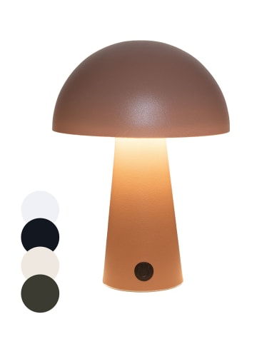 Coen Bakker LED Pilz Tischlampe IP44 Innen & Außen 15x21cm in Terra