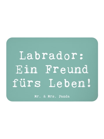 Mr. & Mrs. Panda Kühlschrankmagnet Spruch Labrador Freund mit Sp... in Meeresbrise