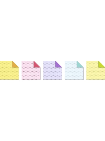 Buntpapierfabrik Ludwig Bähr Faltblätter Lucky Paper 80g/qm 10x10cm 20 Designs Packung mit 300 B...