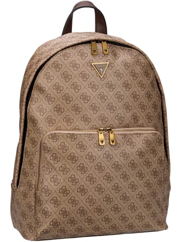 Guess Rucksack / Backpack Milano 4G Eco Compact in Beige/Brown