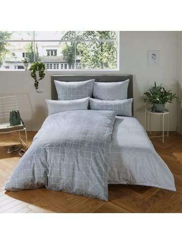 Erwin Müller Mako-Satin Wendebettwäsche in grau