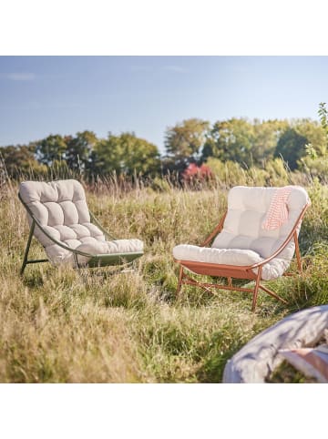 Butlers Sessel COZY TOWN mit Kissen in Hellbraun