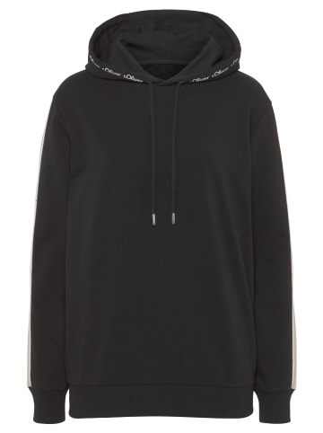 S. Oliver Hoodie in schwarz, beige