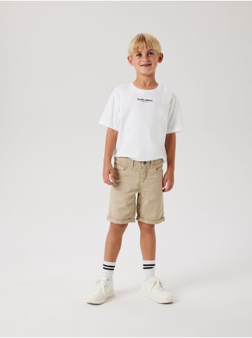 name it 2er-SET Jeans Shorts Kurze Chino Denim Hose in Braun