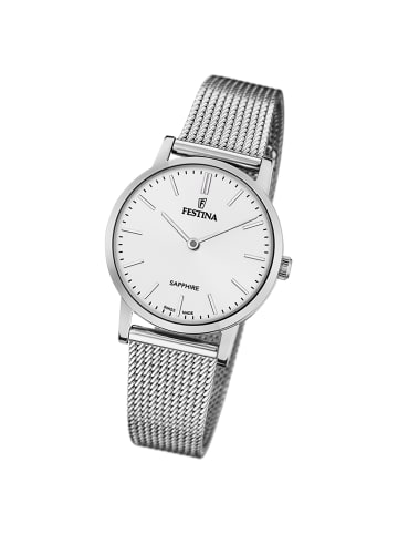 Festina Analog-Armbanduhr Festina Swiss Made silber klein (ca. 29mm)