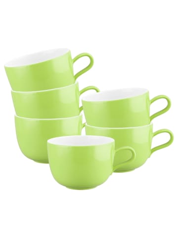 Seltmann Weiden 6er Set Milchkaffeetassen Liberty Pure Colors 380 ml in Lime Green