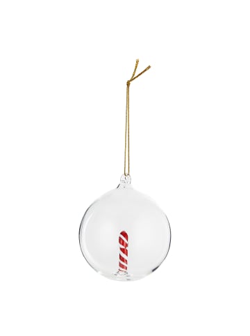 Butlers Glaskugel HANG ON Candy Cane in Transparent