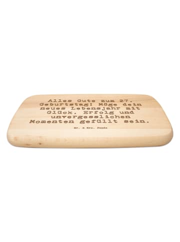 Mr. & Mrs. Panda Frühstücksbrettchen Spruch 27. Geburtstag mit S... in Transparent