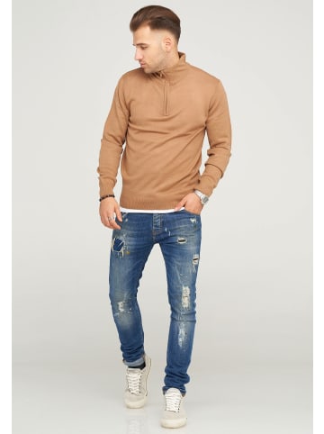 SOULSTAR Pullover TIBERIUS in Tan