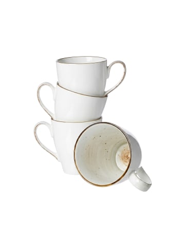 Ritzenhoff & Breker 4er Set Henkelbecher Cosmo 400 ml grau in grau