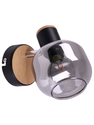 näve Wandleuchte "FUMOSO" in schwarz - (L)14 cm x (B)10 cm x (H)16 cm