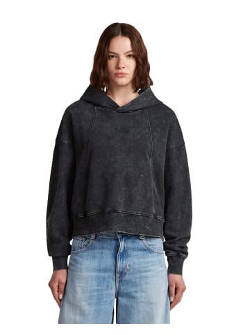 G-Star Raw Washed A Line Script Hoodie Sweater dk black smokey gd