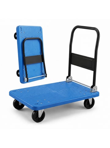 relaxdays Transportwagen in Blau - 300 kg