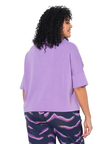 Ulla Popken Sweatshirt in hell violett