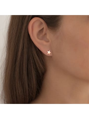 Glanzstücke München Ohrstecker Stern Sterling Silber in roségold