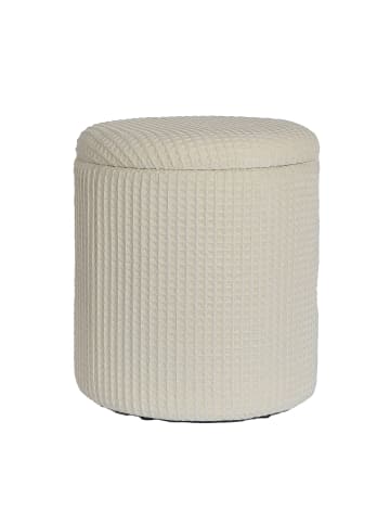 FineBuy Hocker und Sitzsäcke in Beige / Stoff / 40x40x45