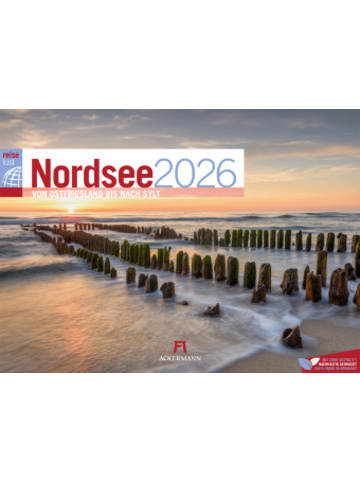Ackermann Kunstverlag Kalender - Nordsee ReiseLust Kalender 2026 | von Ostfriesland bis nach Sylt