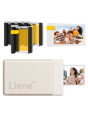 Liene Liene Pearl N200 Pro 2x3" Tragbares Fotodrucker-Set (Gold)
