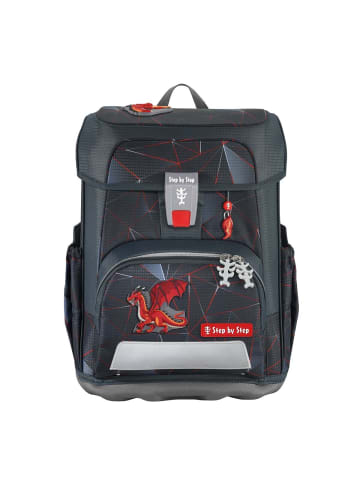 Step by Step Schulranzen Dragon Drako in grau/rot/schwarz