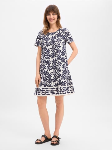Robe Légère Kleid in marine weiß - 0002