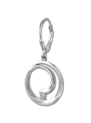 SilberDream Ohrringe Silber 925 Sterling Silber, glanz Spirale Ohrhänger