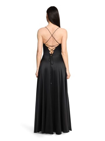 Vera Mont Abendkleid mit Wasserfallausschnitt in Schwarz