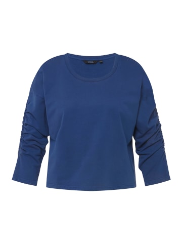 Ulla Popken Sweatshirt in dunkeles royal blau