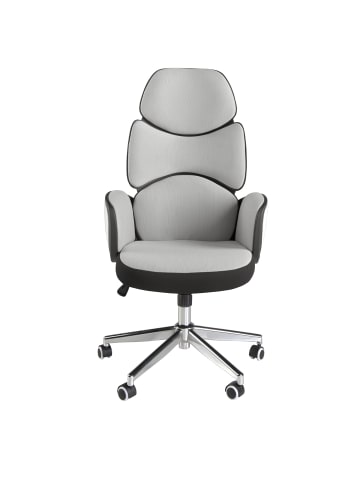 Angel Cerdá Büro-Drehstuhl 4142 in Grau / Weiß / Stahl – (B)64 x (H)69 x (T)118 cm