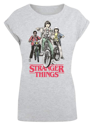 F4NT4STIC T-Shirt Stranger Things Retro Bikers in grau meliert
