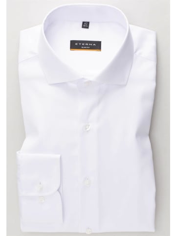 Eterna Langarm FreizeitHemd für Herren in weiss