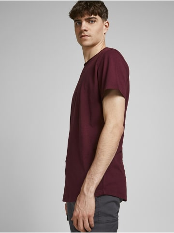 Jack & Jones Basic T-Shirt Rundhals Kurzarm JJEBASHER in Rot