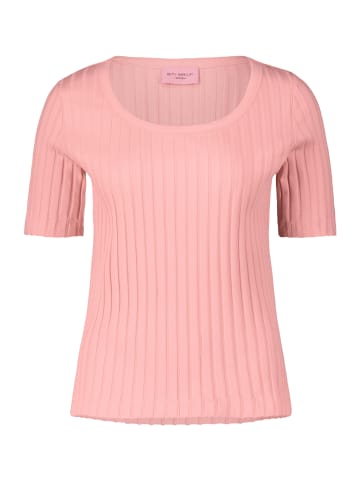 Betty Barclay Basic Shirt mit Rippenstruktur in Salmon Rose