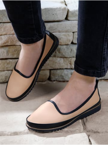 Andrea Conti Slipper in creme-schwarz