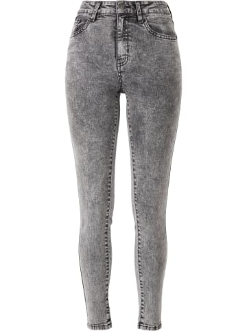 Urban Classics Urban Classics in black heavy acid washed