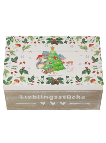 Mr. & Mrs. Panda Erinnerungsbox Weihnachtsbaum schmücken ohne Sp... in Weiß