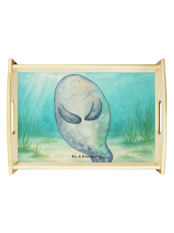 Mr. & Mrs. Panda Tablett Seekuh Happy Design ohne Spruch in Weiß