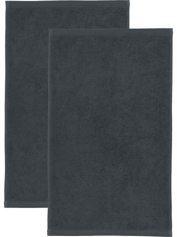 Erwin Müller Frottier Gästetuch 2er-Pack Heidenheim in anthrazit
