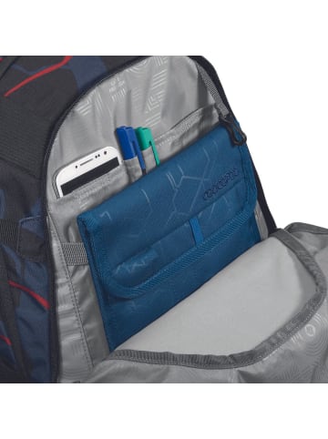 Coocazoo Schulrucksack-Set MATE Lava Lines in schwarz 2-teilig